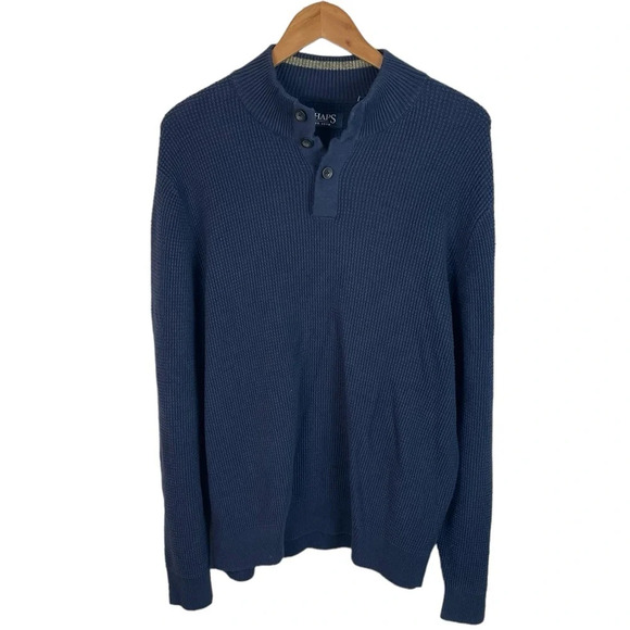 B18 Men’s Chaps Ralph Lauren Jacquard Knit Pullover Sweater XL - Picture 1 of 5